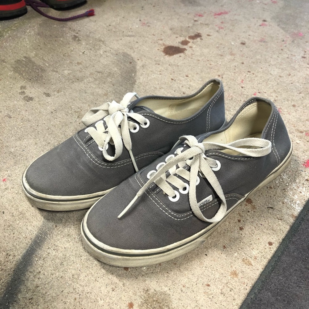 Grey Authentic Skate Vans